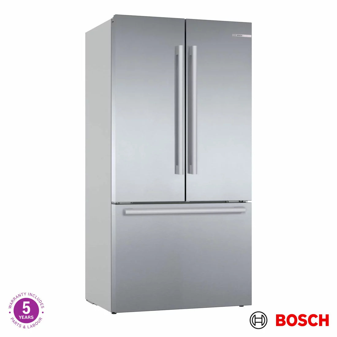Bosch KFF96PIEP Multi Door Fridge Freezer, E Rated in Silver