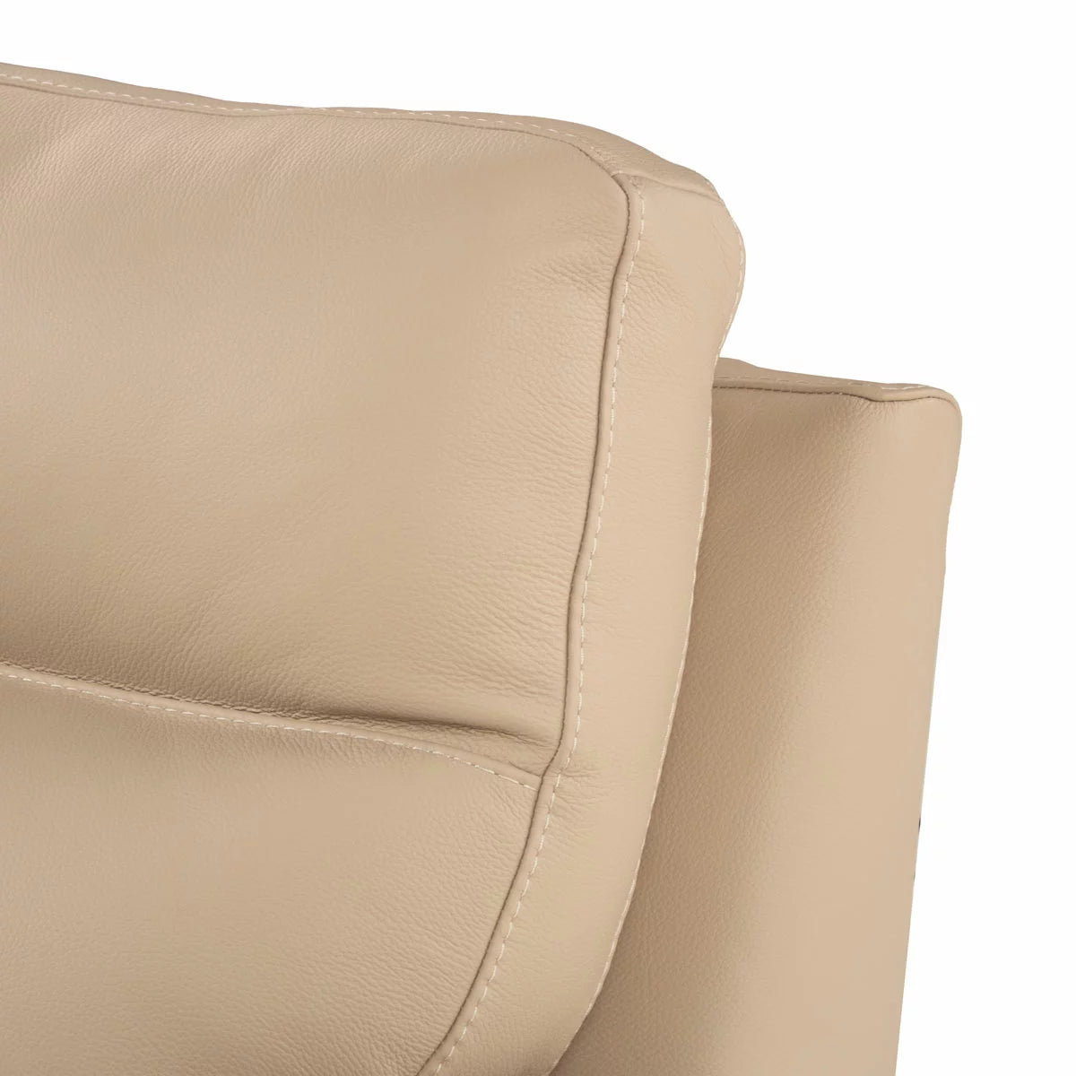 Nicoletti Atlanta Beige Leather Power Reclining Armchair