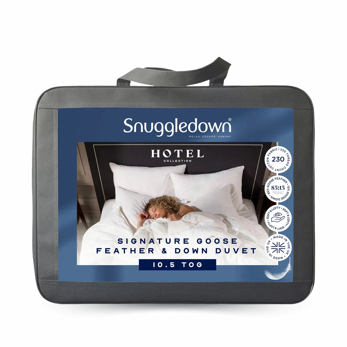 Snuggledown Hotel Signature Goose Feather & Down 10.5 Tog Duvet, In 3 Sizes