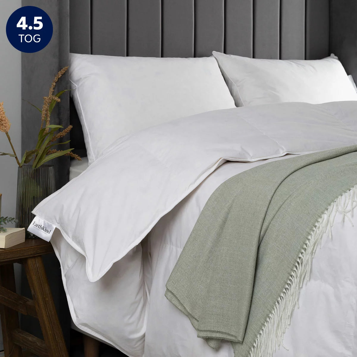 EarthKind™ Recycled Feather & Down 4.5 Tog Duvet, In 4 Sizes