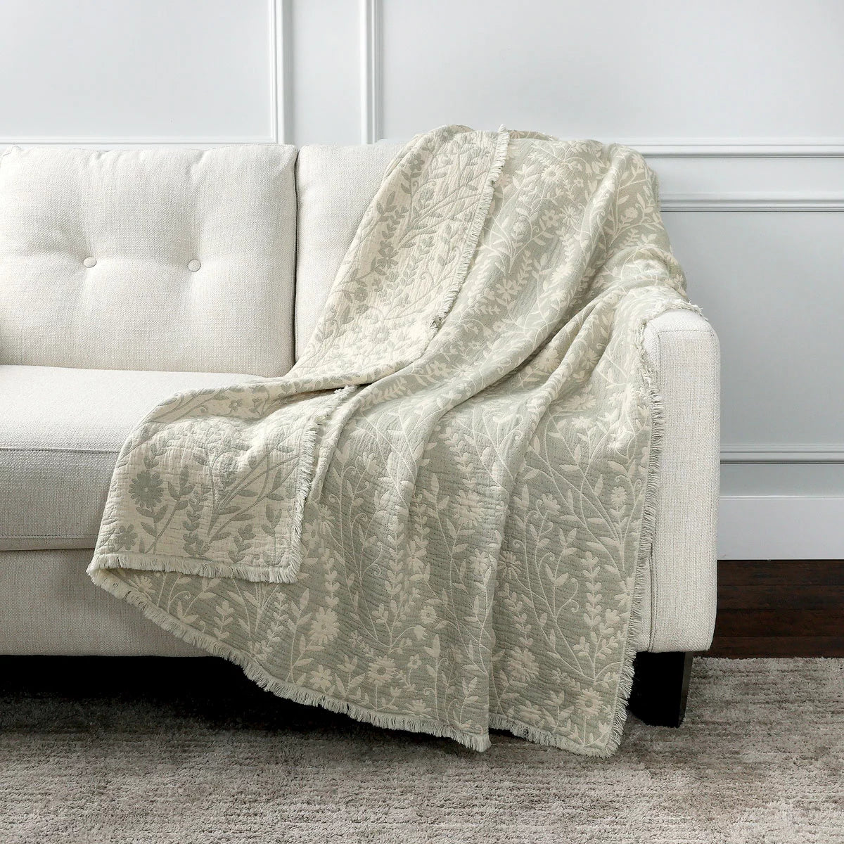 Life Comfort Reversible 100% Cotton Gauze Throw, 127 x 162 cm