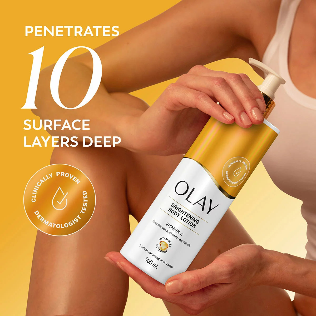 Olay Body Lotion, Vitamin C, 3 x 500ml