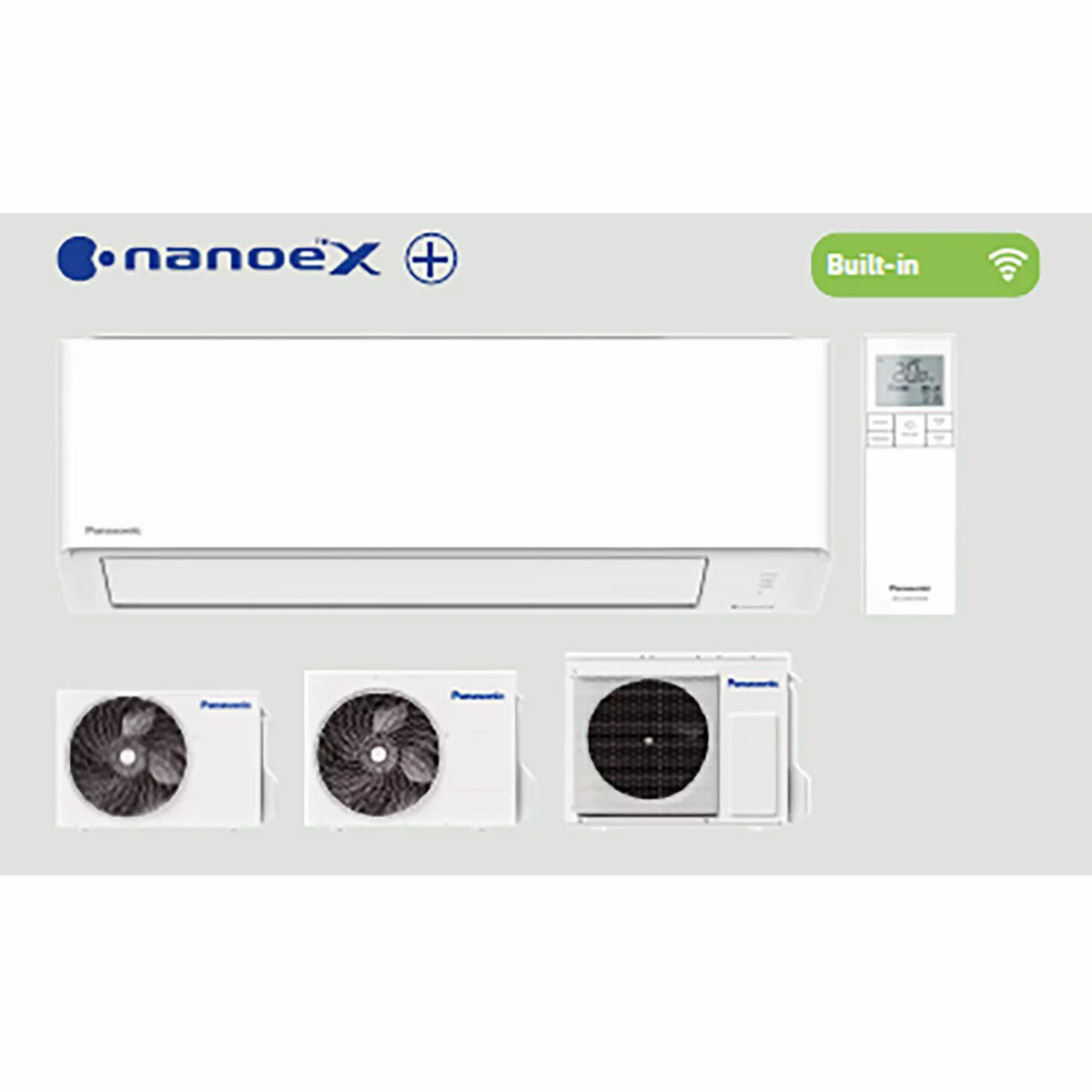Installed Panasonic Compact Single Split Air Conditioning Unit for Domestic Use