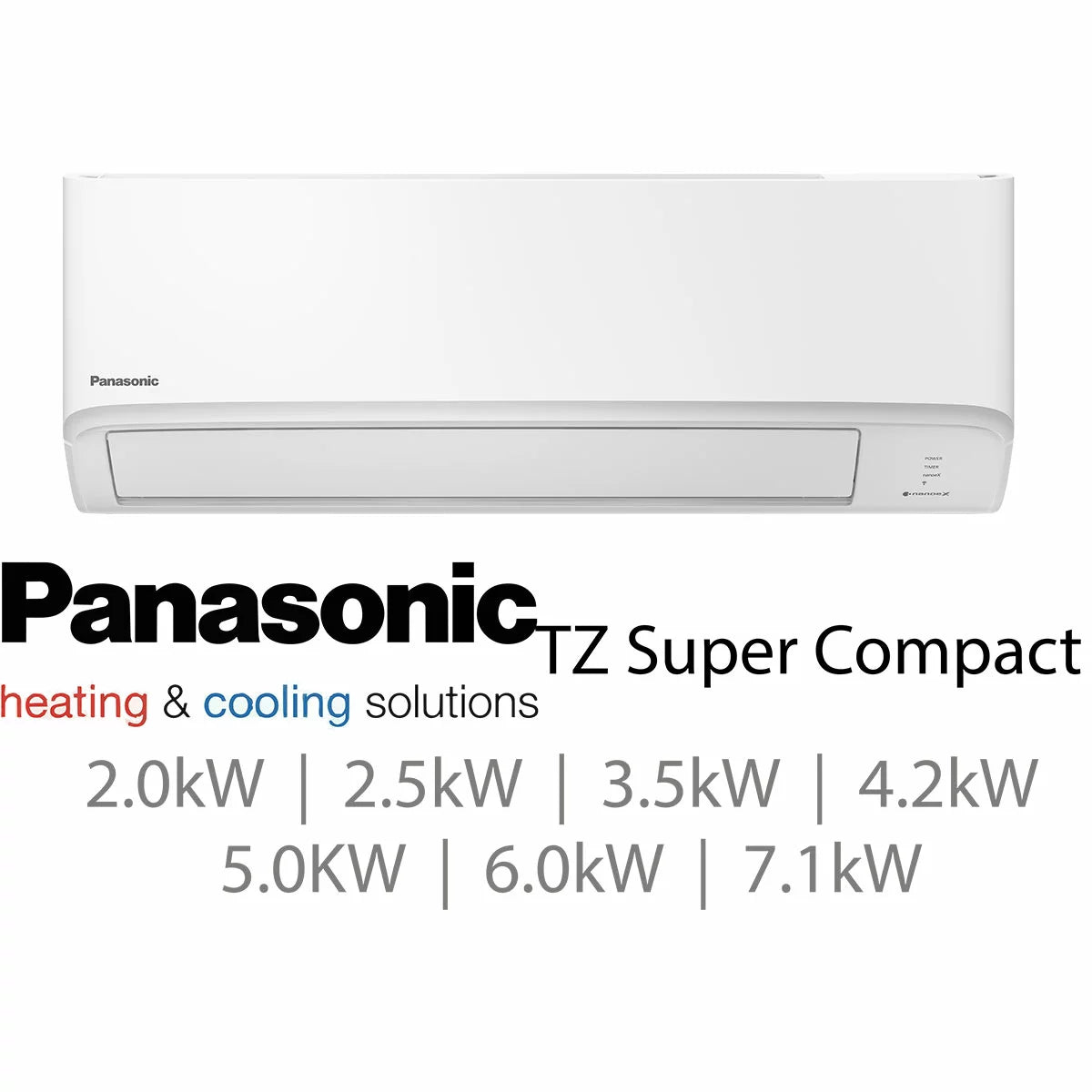 Installed Panasonic Compact Single Split Air Conditioning Unit for Domestic Use