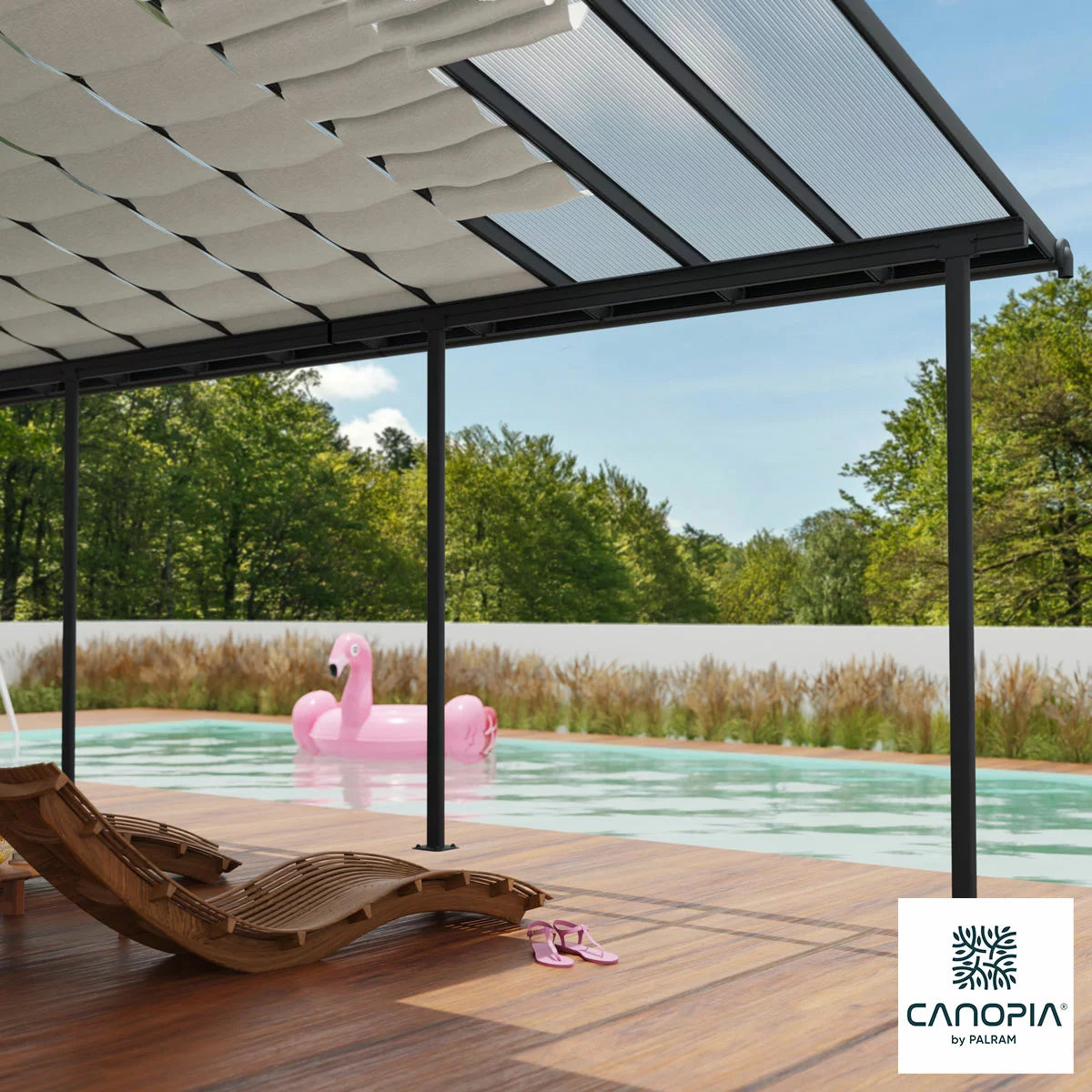 Palram Canopia Patio Cover Roof Blinds - 3 x 6.2m