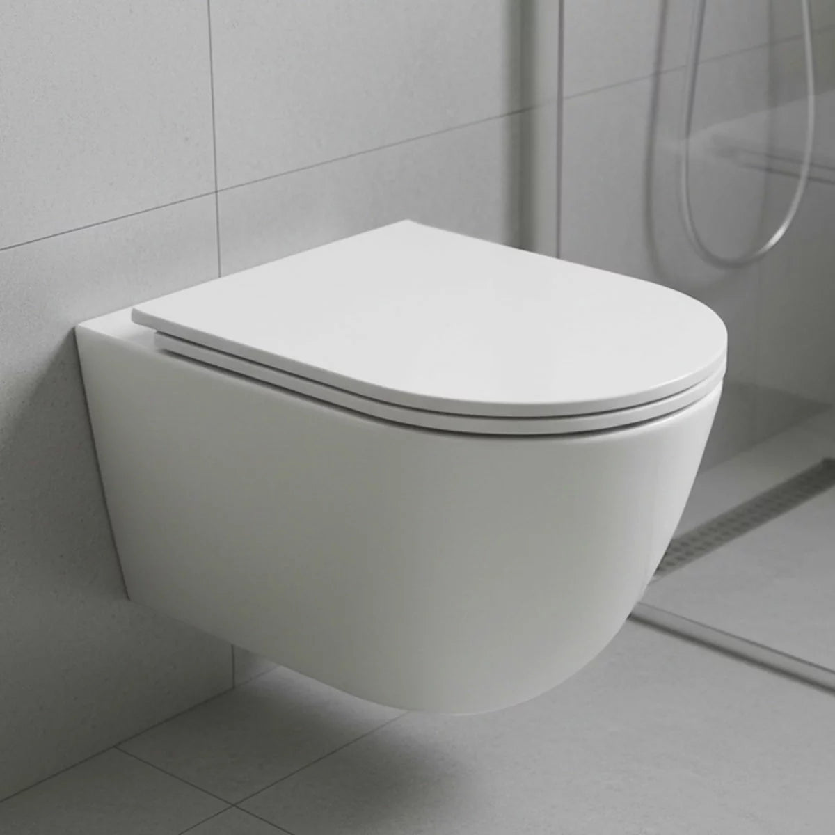 Tavistock Curve Wall Hung Toilet With Pan And Slim Seat