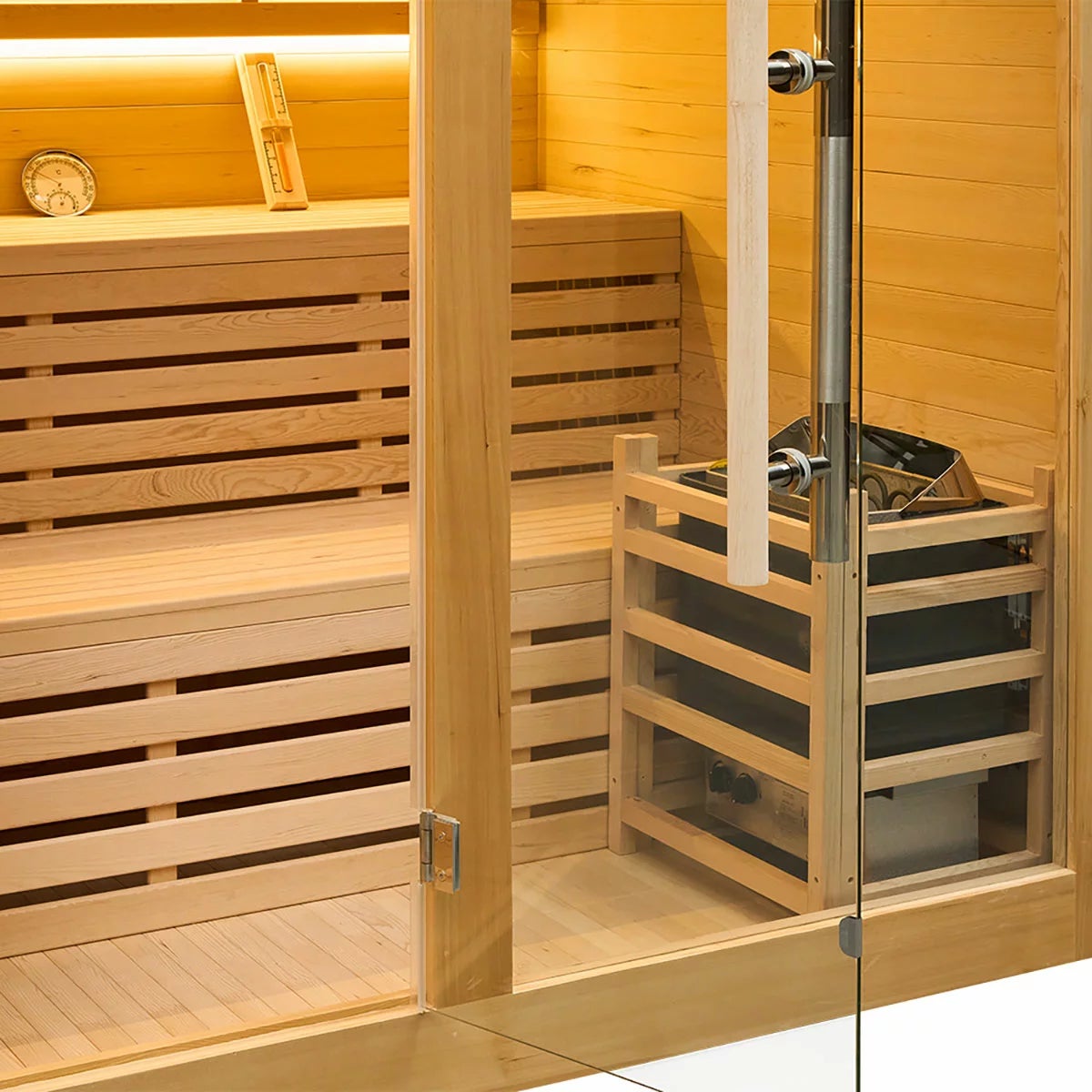 Vidalux Nordic Traditional Indoor Sauna in 4 Sizes, view 31