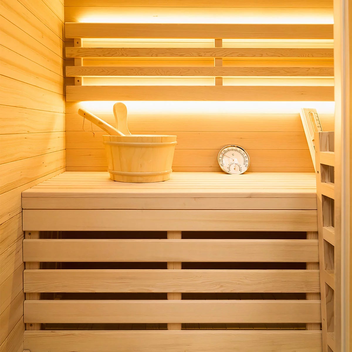 Vidalux Nordic Traditional Indoor Sauna in 4 Sizes, view 19