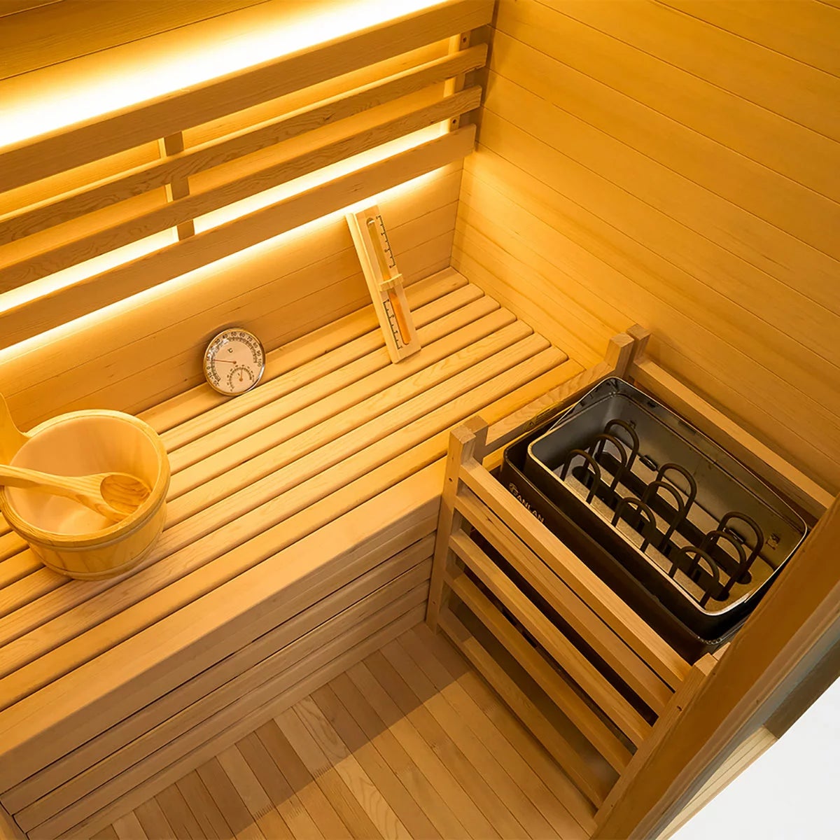 Vidalux Nordic Traditional Indoor Sauna in 4 Sizes, view 17