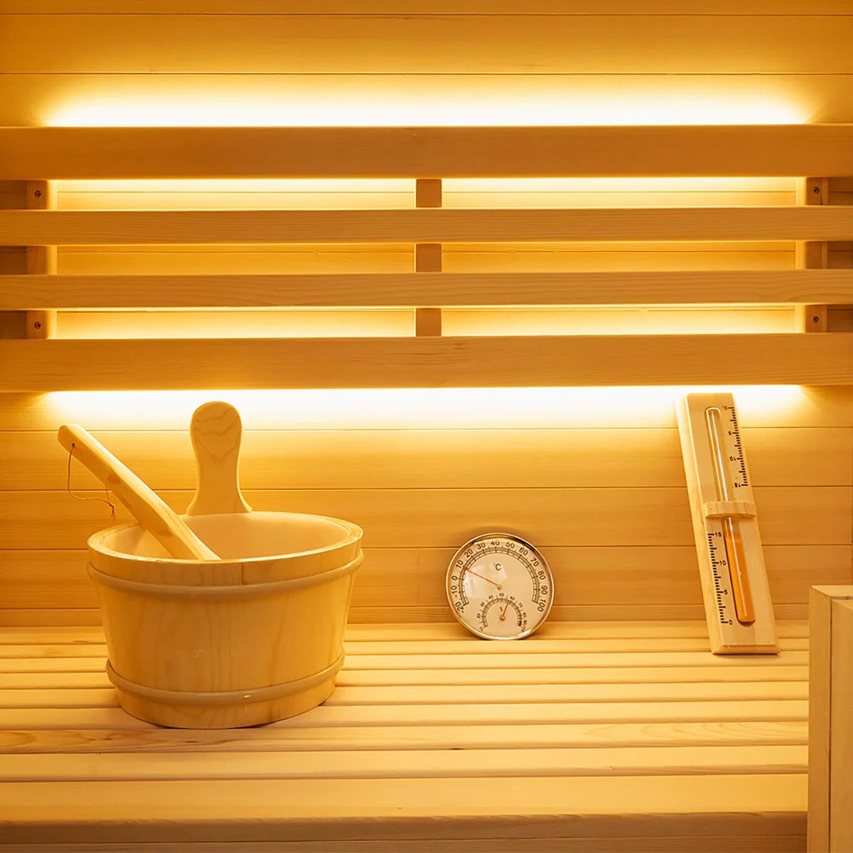Vidalux Nordic Traditional Indoor Sauna in 4 Sizes, view 9