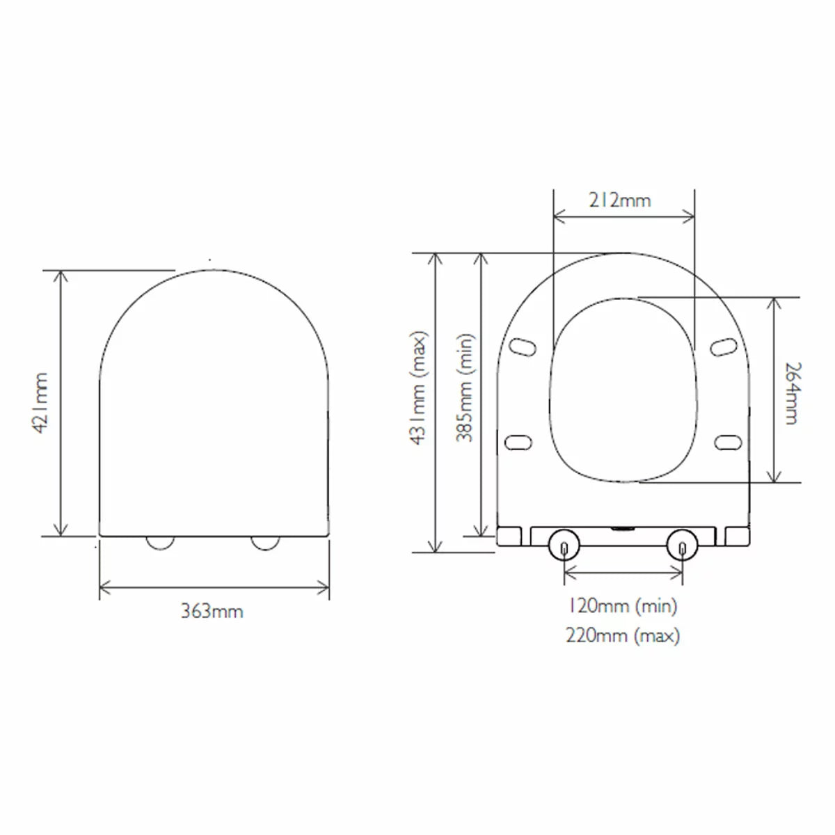 Tavistock Lindo Open Back Toilet With Cistern And Seat