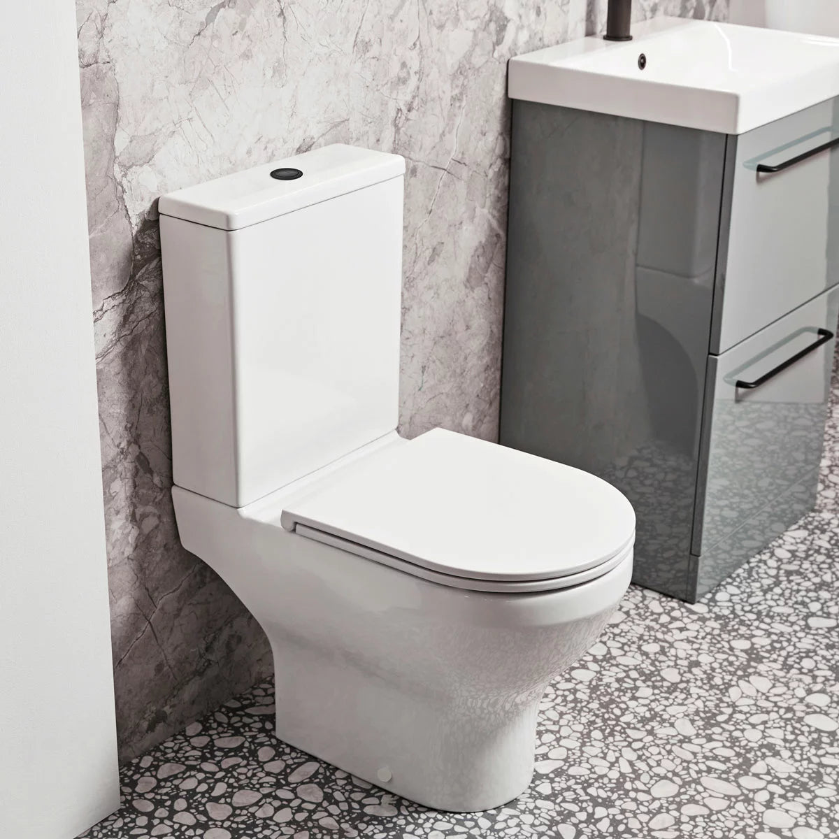Tavistock Lindo Open Back Toilet With Cistern And Seat