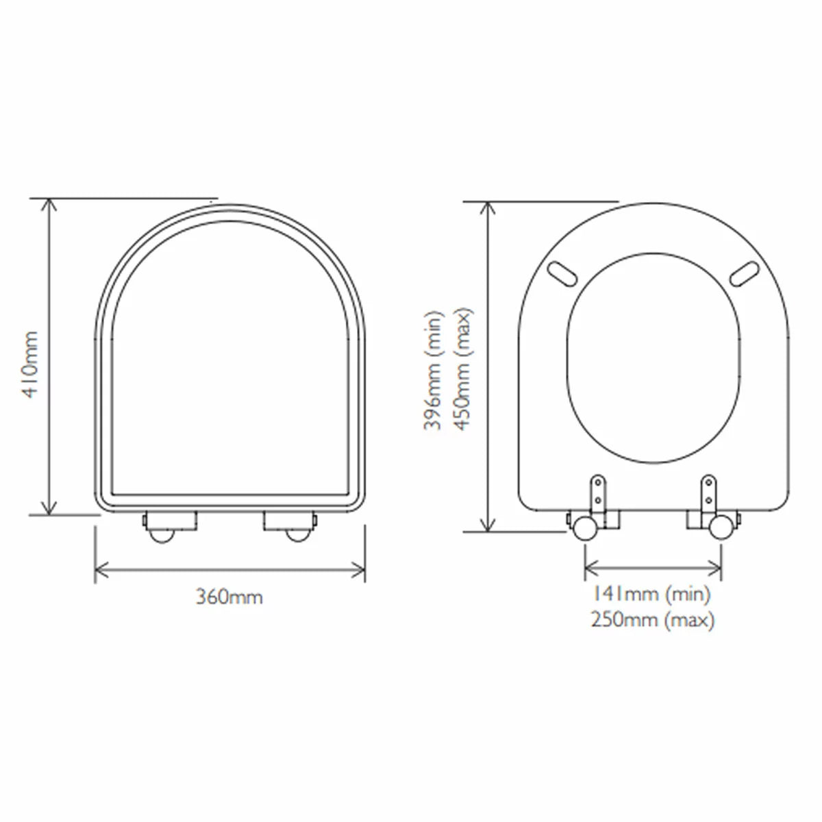 Tavistock Ashby Gloss White Painted Toilet Seat