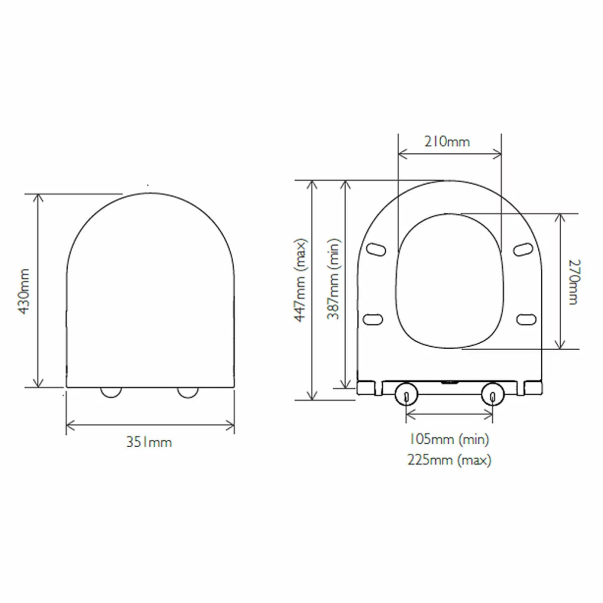 Tavistock Curve Closed Back Toilet With Cistern And Seat 620mm
