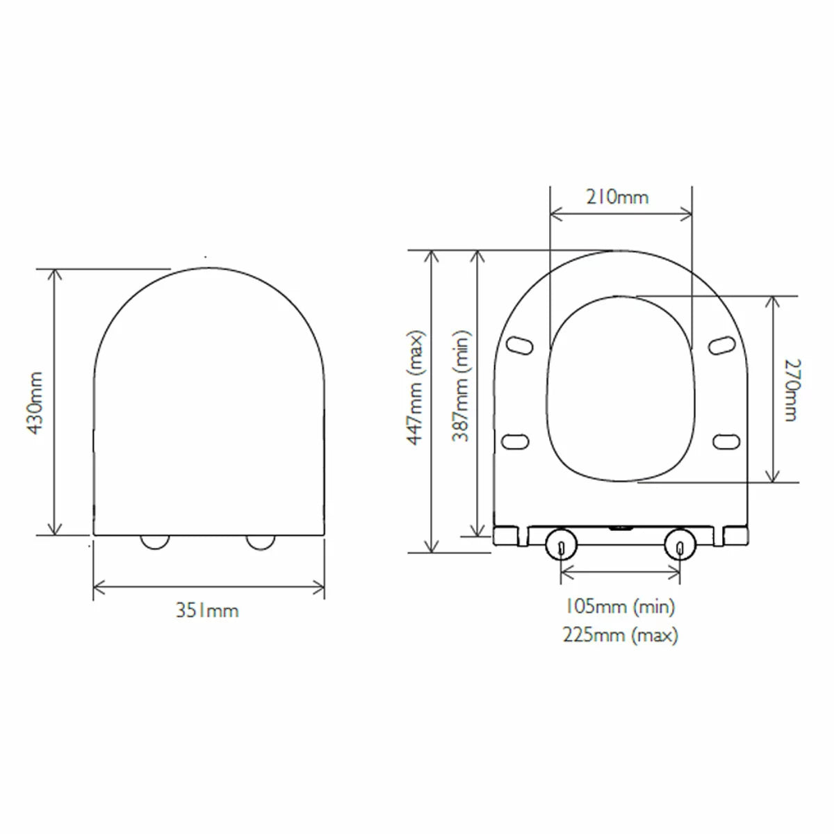 Tavistock Curve Back To Wall Toilet With Pan And Seat