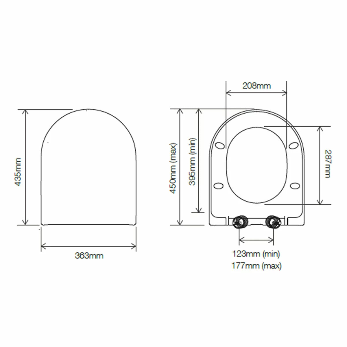 Tavistock Vesta Open Back Toilet With Cistern And Seat