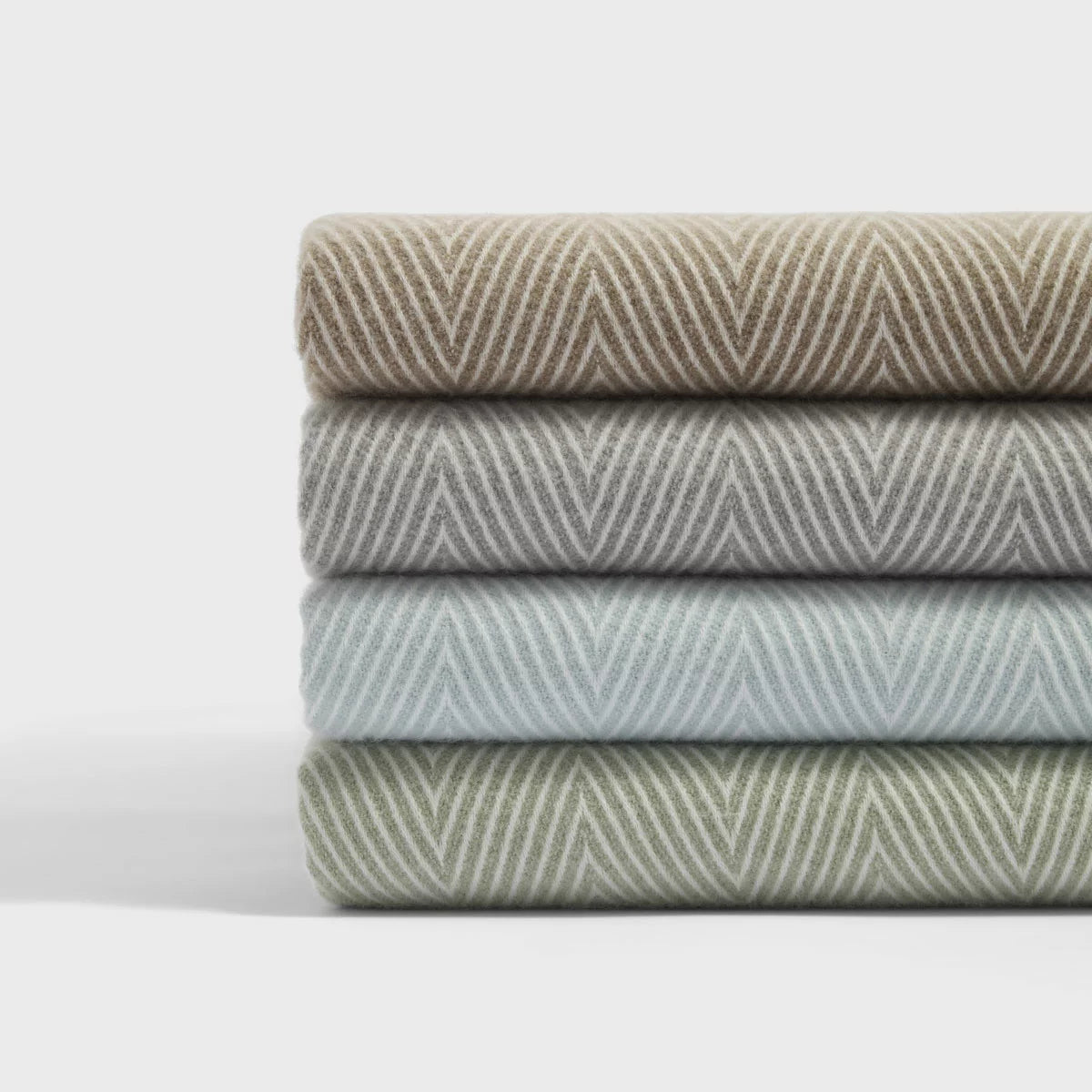 Osprey London Herringbone Fringed Throw, 140 x 190 cm