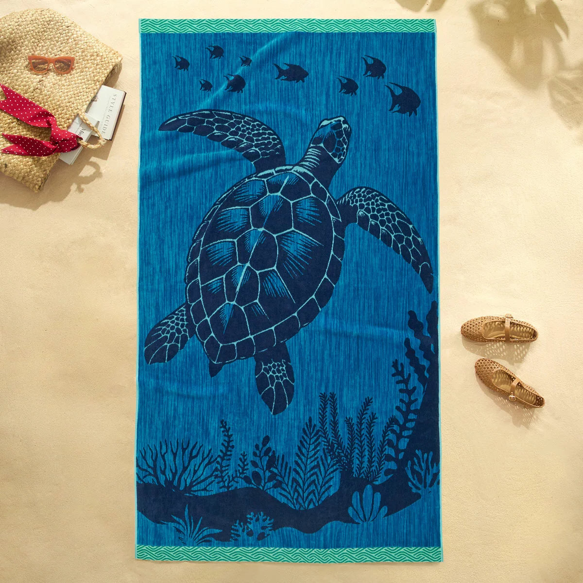 Oversized 100% Cotton Beach Towel, in 6 Designs