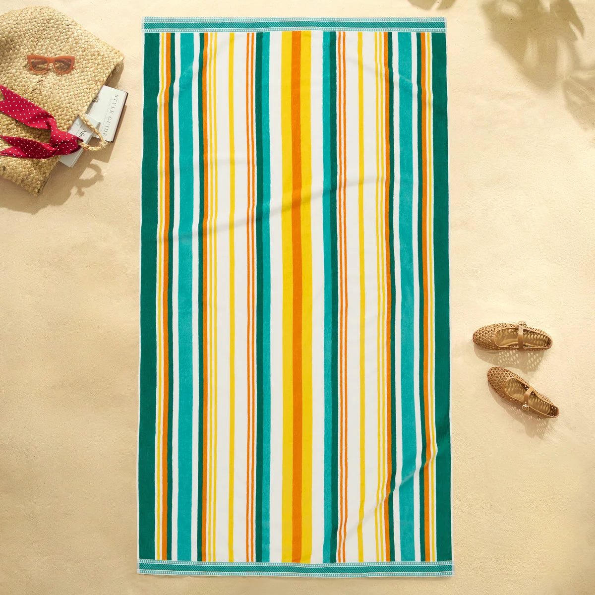 Oversized 100% Cotton Beach Towel, in 6 Designs
