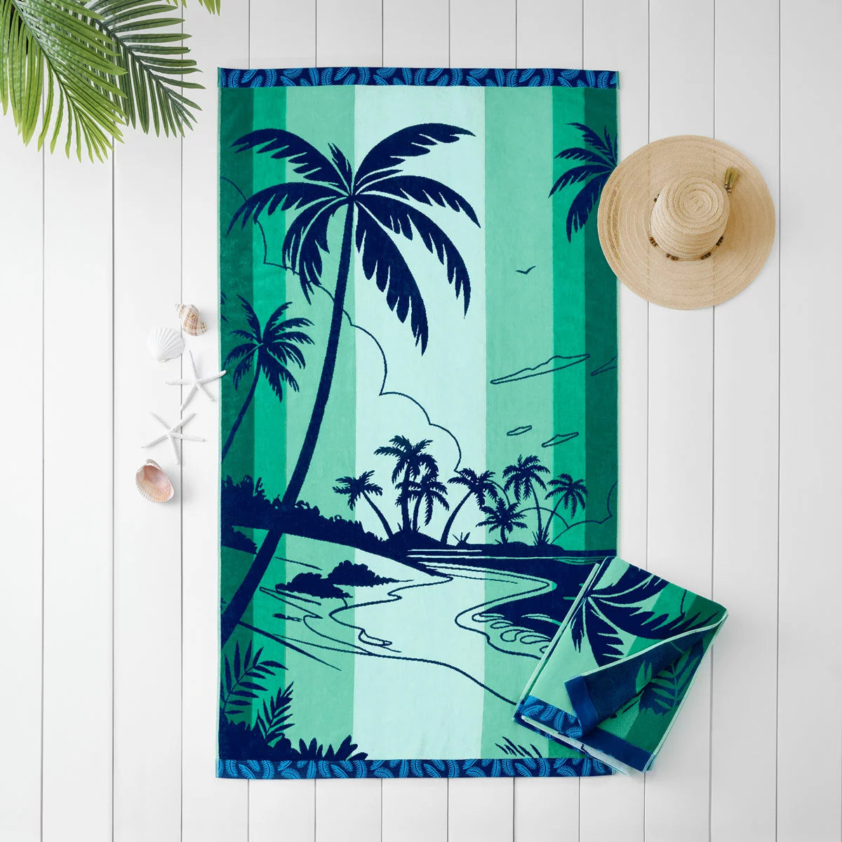 Oversized 100% Cotton Beach Towel, in 6 Designs