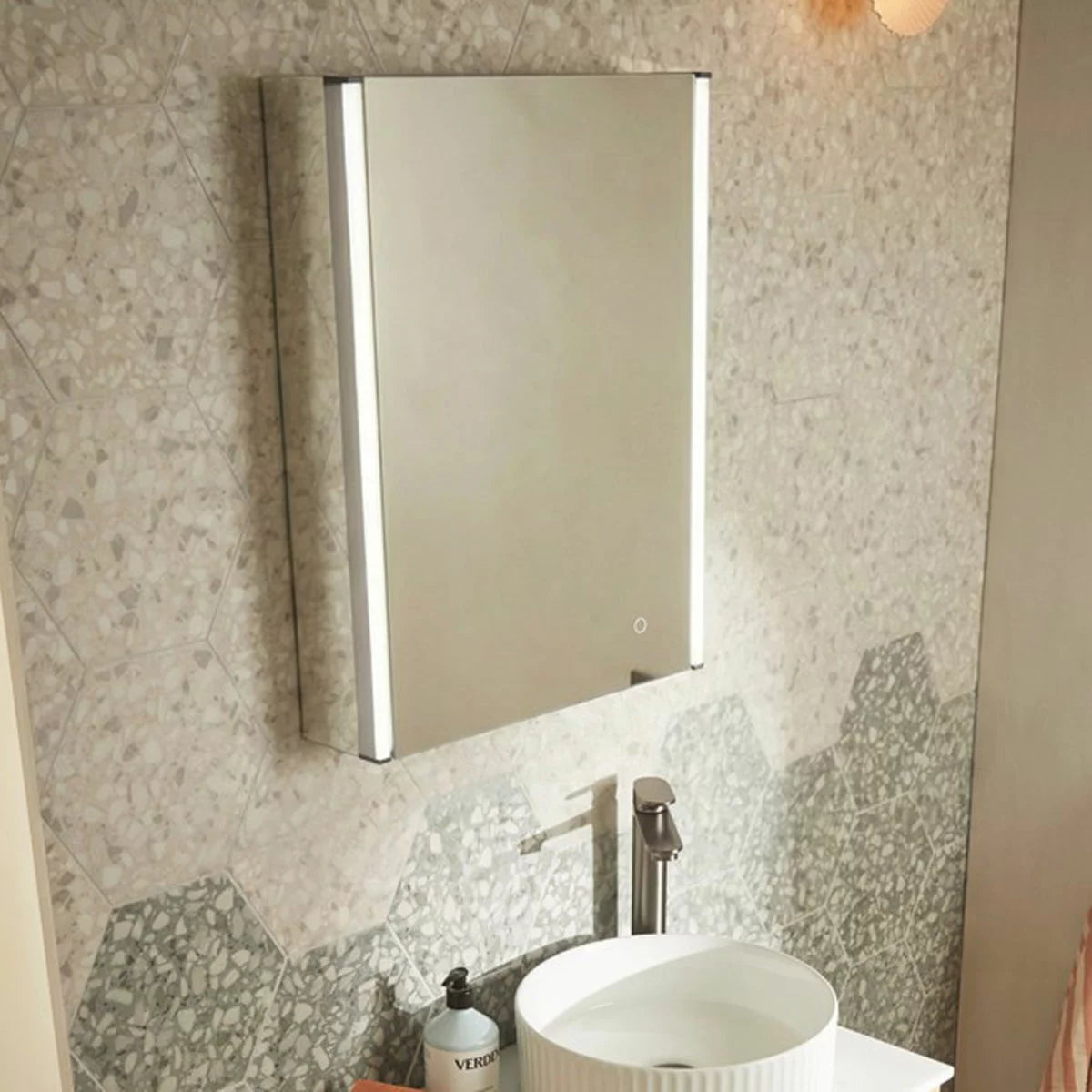 Tavistock Deco 1 Door Mirrored Bathroom Cabinet 500 x 650mm