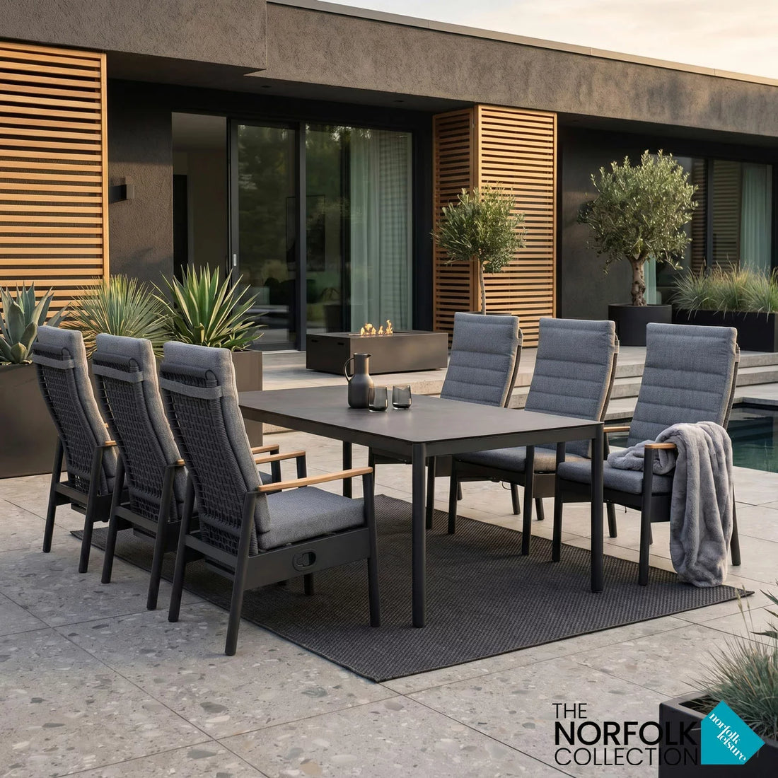 Norfolk Leisure Sterling 7 Piece Rope Dining Set
