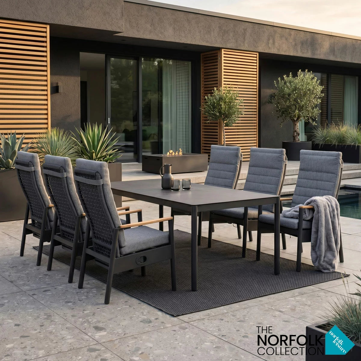 Norfolk Leisure Sterling 7 Piece Rope Dining Set