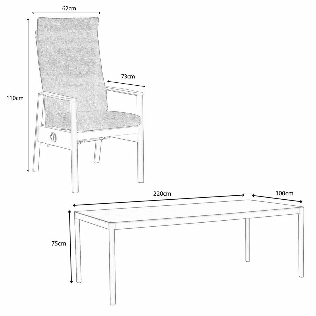 Norfolk Leisure Sterling 7 Piece Rope Dining Set