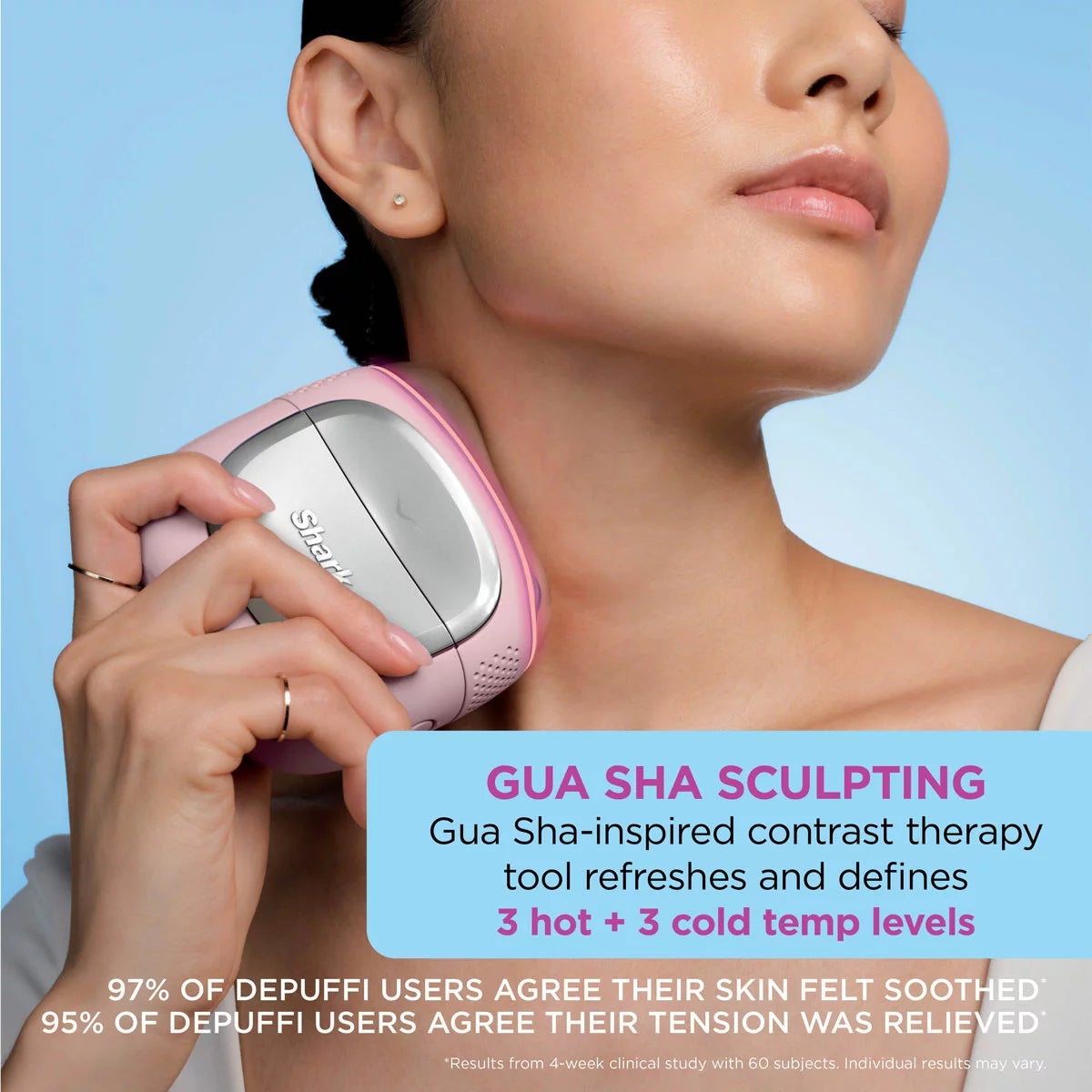 Shark FH220UKPK DePuffi Contrast Therapy Sculpting Tool in Peony Pink, view 4