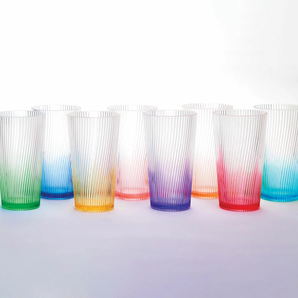 Pandex Ombre Tumblers, 651ml, 8 Pack