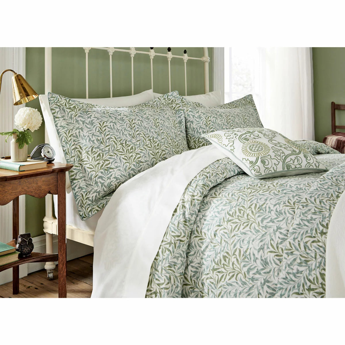 Morris & Co. Willow Boughs Green Duvet Cover Set, in 3 Sizes
