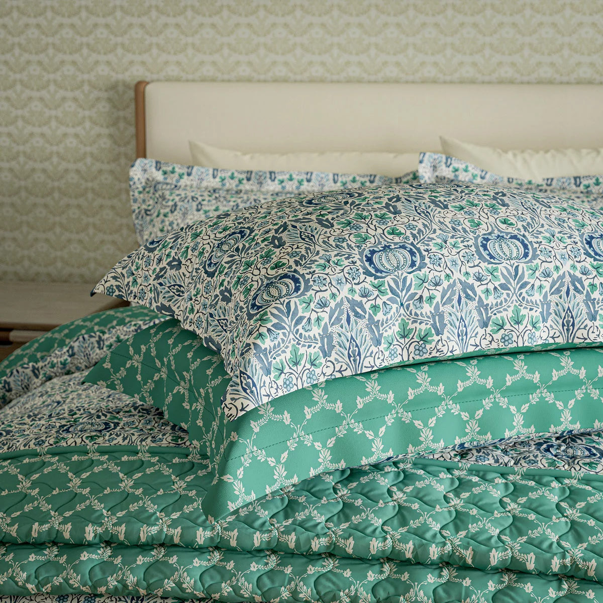 Morris & Co. Little Chintz Blue Duvet Cover Set, in 3 Sizes