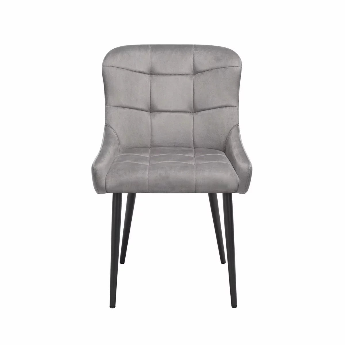 Indus Valley Kia Ceramic Extending Dining Table + 6 Grey Chairs, Seats 6-8, view 5