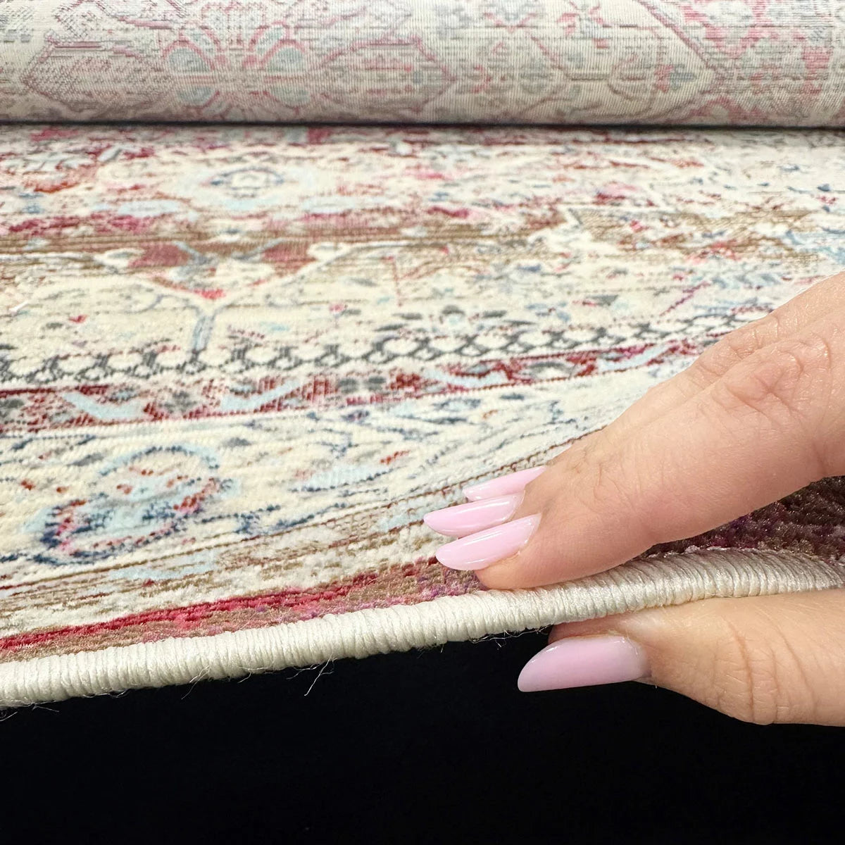 Concept Looms Vintage Kashan Red Rug, in 3 Sizes