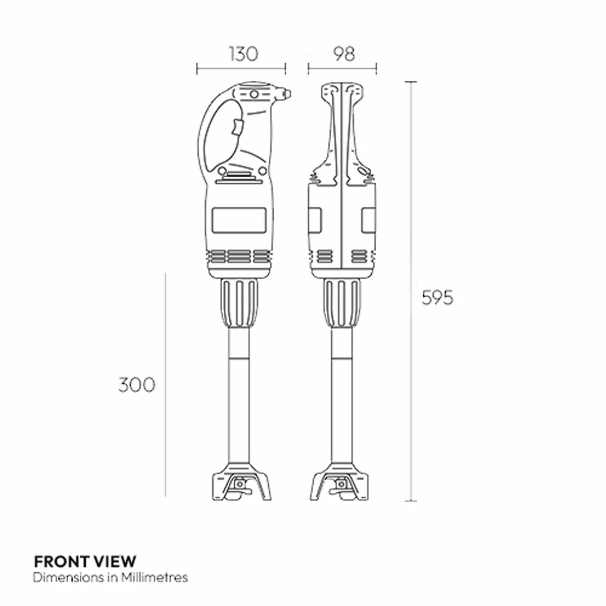 Contender MXH028 300mm Commercial Hand Stick Blender