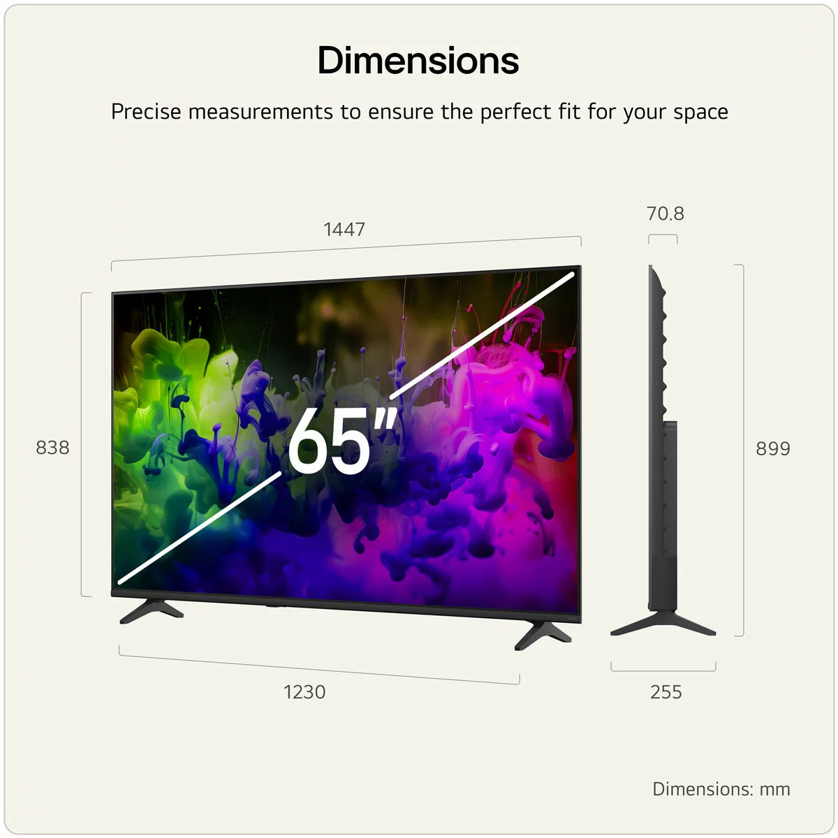 LG 65QNED7EB3C 65 Inch QNED Mini LED 4K Ultra HD Smart TV
