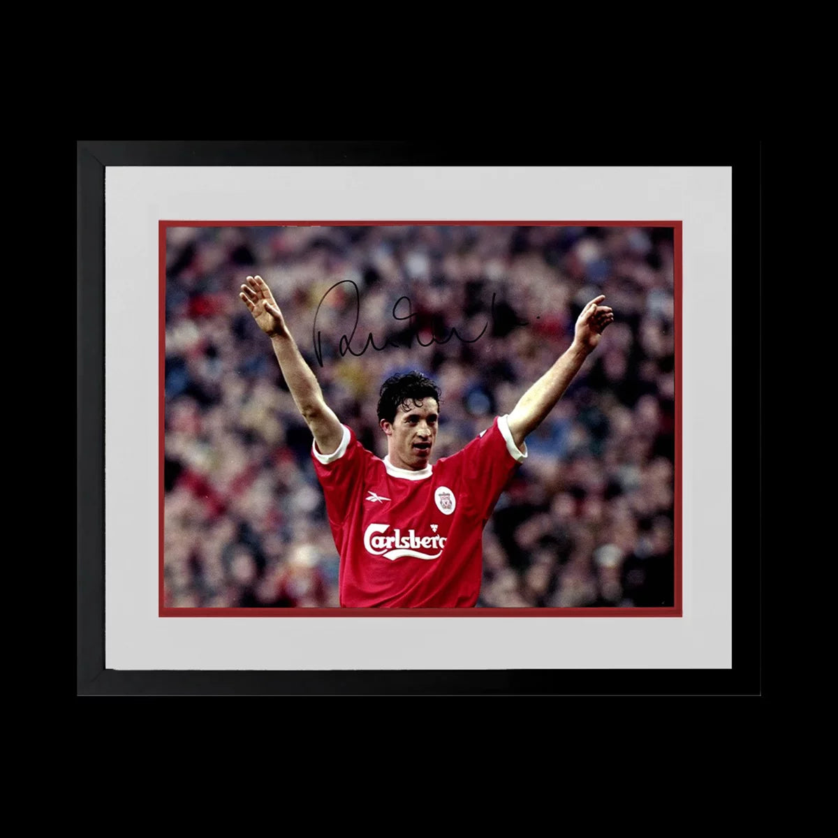 Robbie Fowler Signed Framed Liverpool 16x12 Image in 2 Options: White or Black