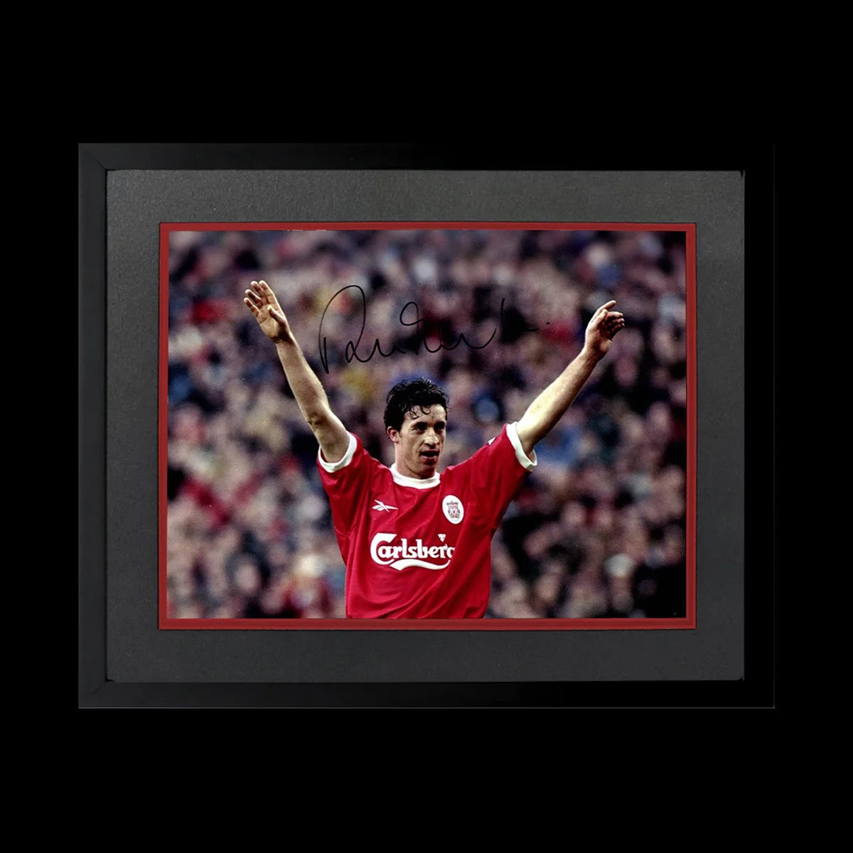 Robbie Fowler Signed Framed Liverpool 16x12 Image in 2 Options: White or Black