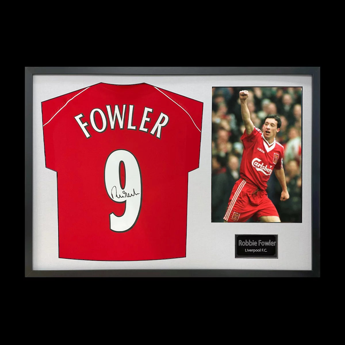 Robbie Fowler Signed Framed Liverpool Football Shirt including 1 Photo in 2