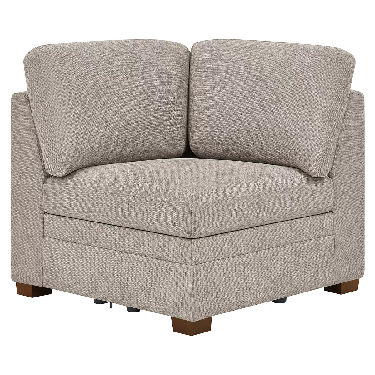 Thomasville Tisdale Taupe Fabric Corner Chair