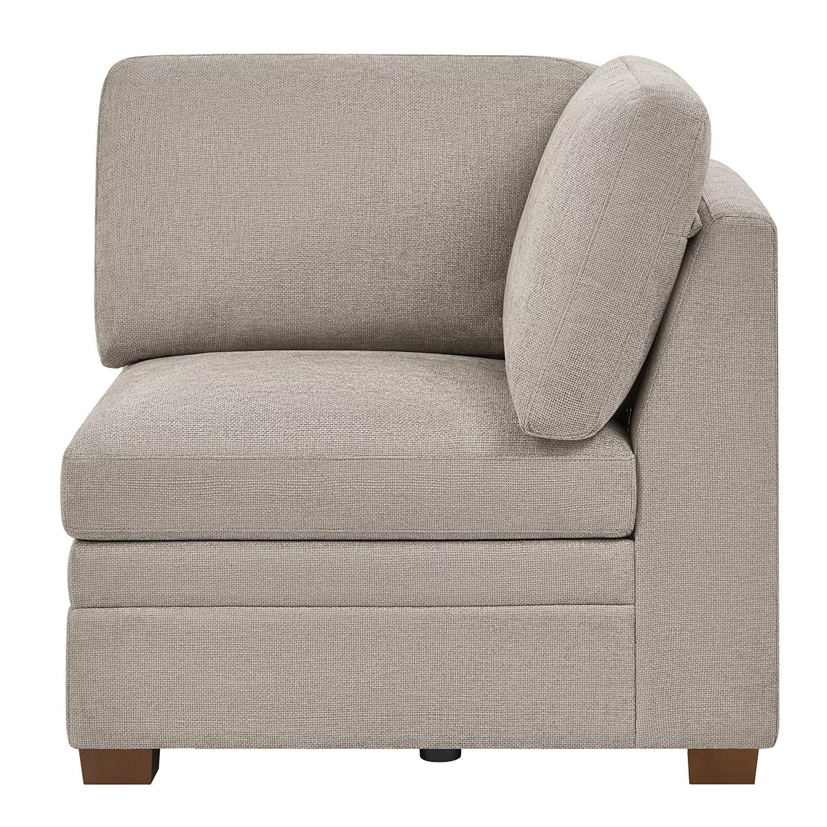 Thomasville Tisdale Taupe Fabric Corner Chair