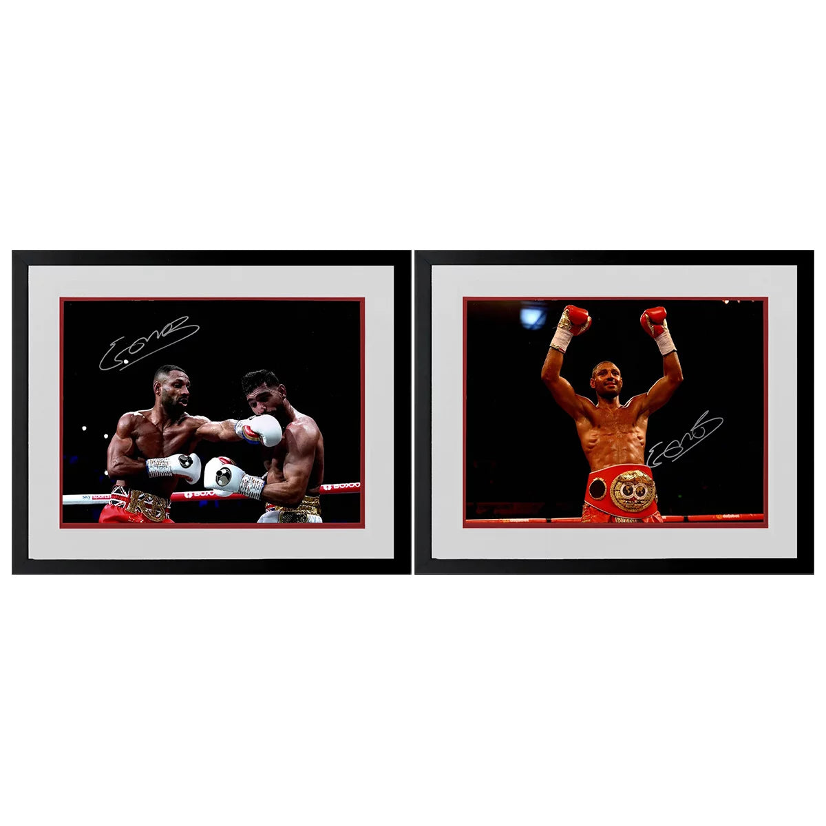 Kell Brook Signed Framed Boxing Image in 2 Options: Punch or Belt