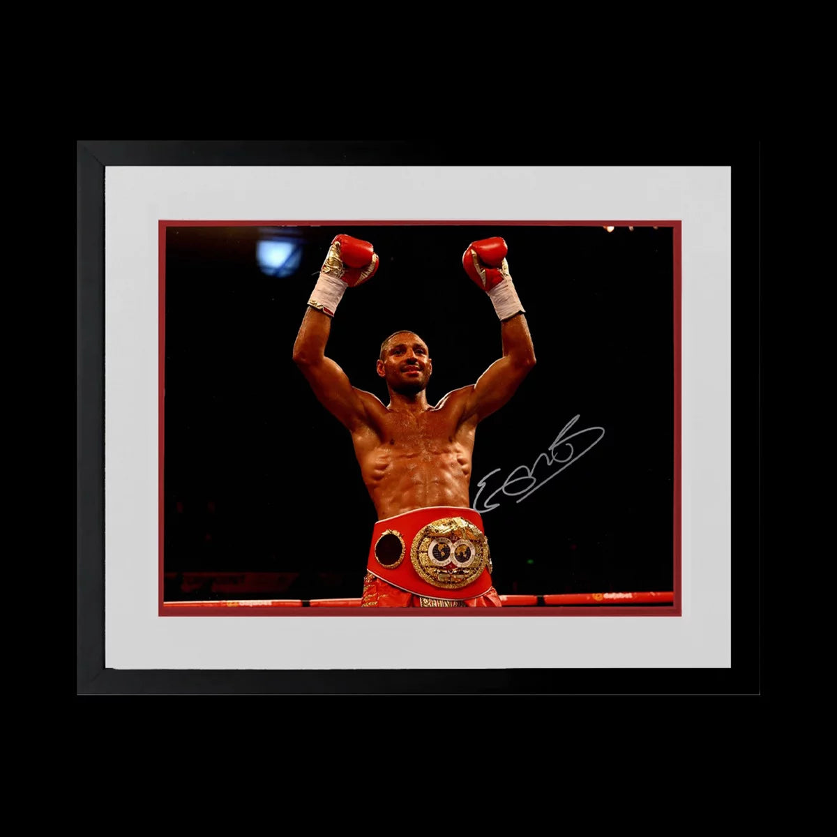 Kell Brook Signed Framed Boxing Image in 2 Options: Punch or Belt
