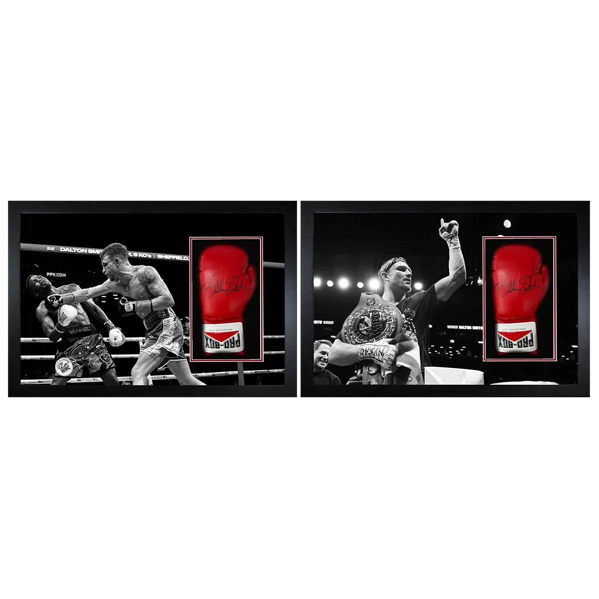 Dalton Smith Signed Framed Boxing Glove in 2 Options: Punch or Celebration