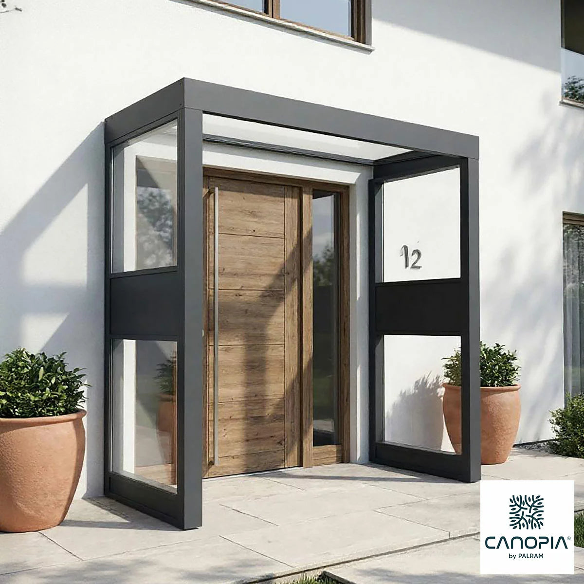 Palram Sophia Pro 215 x 96cm Door Awning Bundle