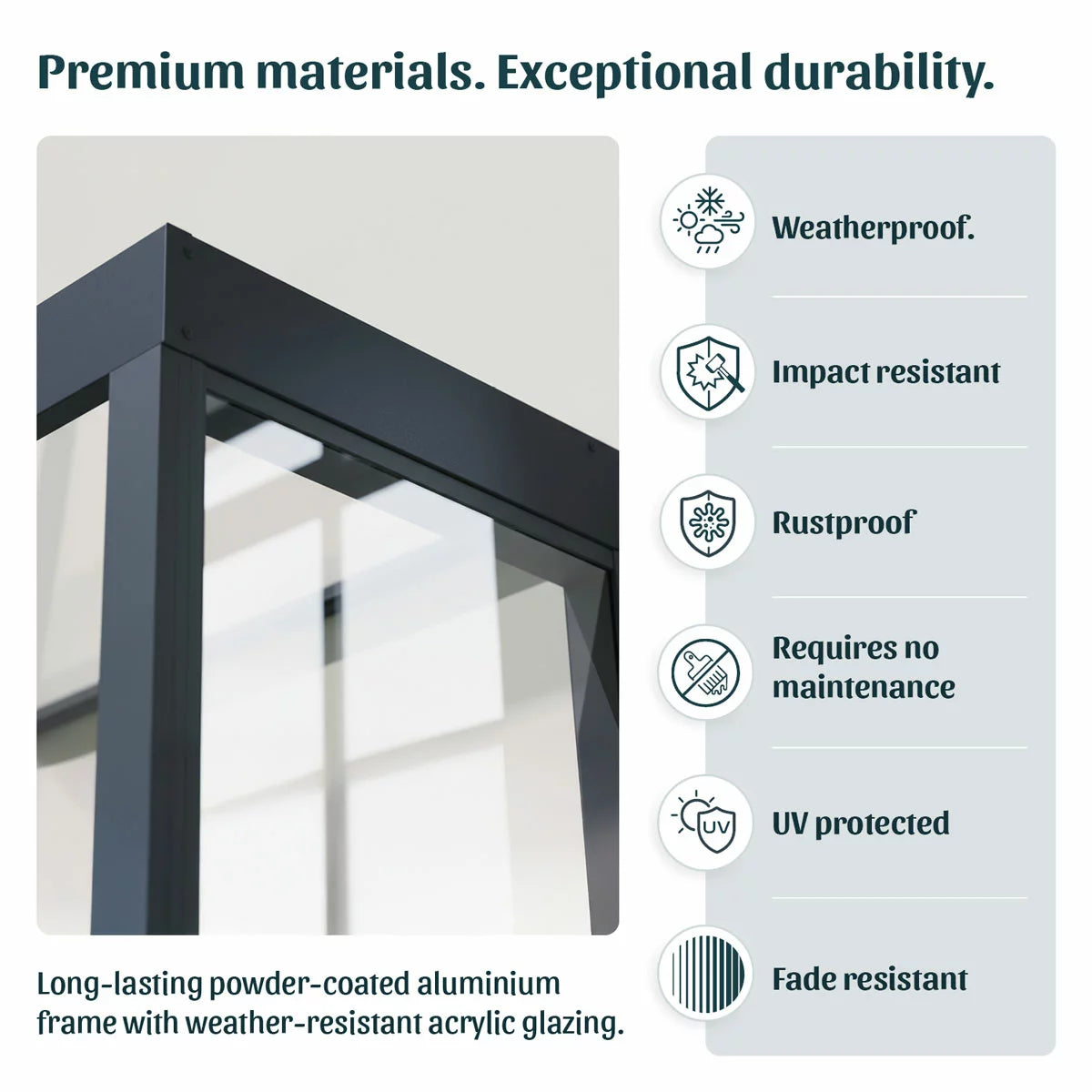 Palram Sophia Pro 215 x 96cm Door Awning Bundle