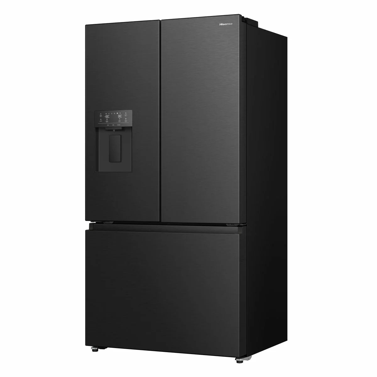 Hisense RF815N4SEFE, French Door Fridge Freezer E Rating in Black Stainless