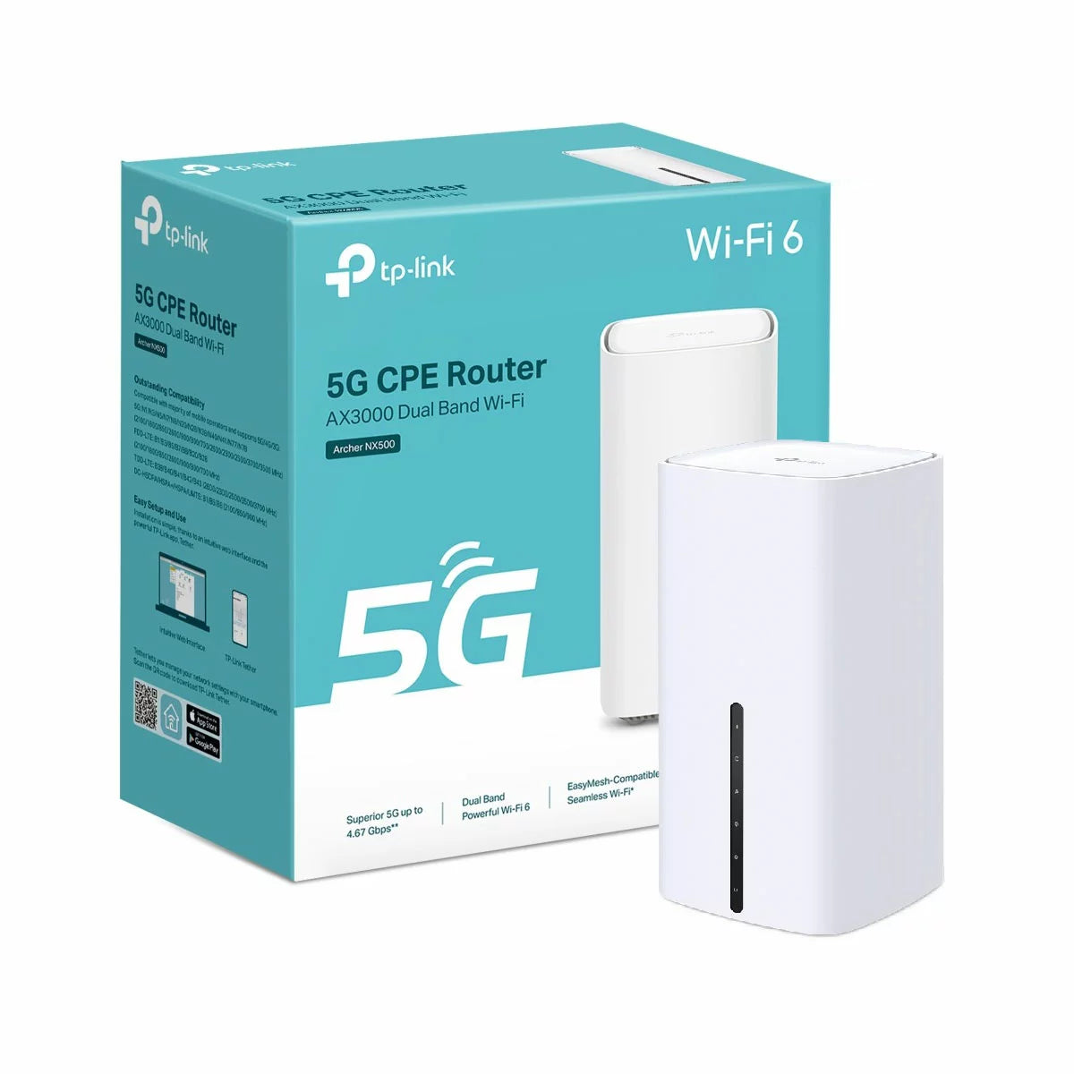 TP Link Archer NX500 Dual-Band WiFI 6 Gigabit Router, AX3000