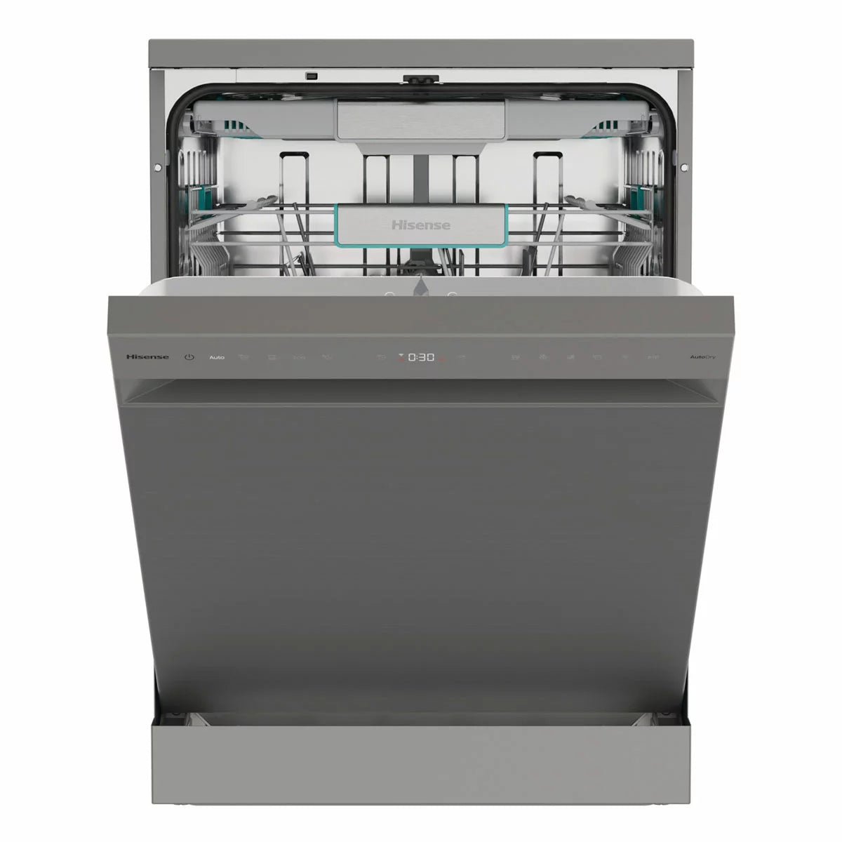 Hisense HS673A90XUK, 16 Place Settings Dishwasher, A Rated in Silver