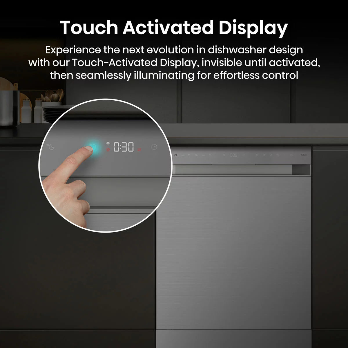Hisense HS673A90XUK, 16 Place Settings Dishwasher, A Rated in Silver
